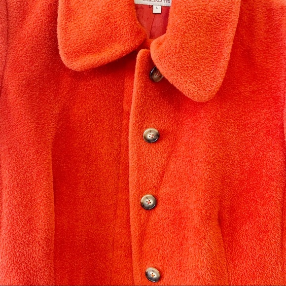 Suri Incalpaca Tx Orange Coat Size Large - Picture 6 of 14